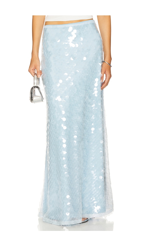 x REVOLVE Calliope Maxi Skirt in Blue. - size XXS (also in S, XS)