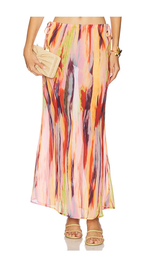 St. Barts Maxi Skirt in Peach. - size XXS (also in L, M, S, XL, XS)