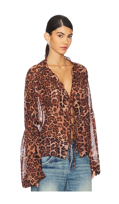 Shop Sndys X Revolve Eli Top In Leopard