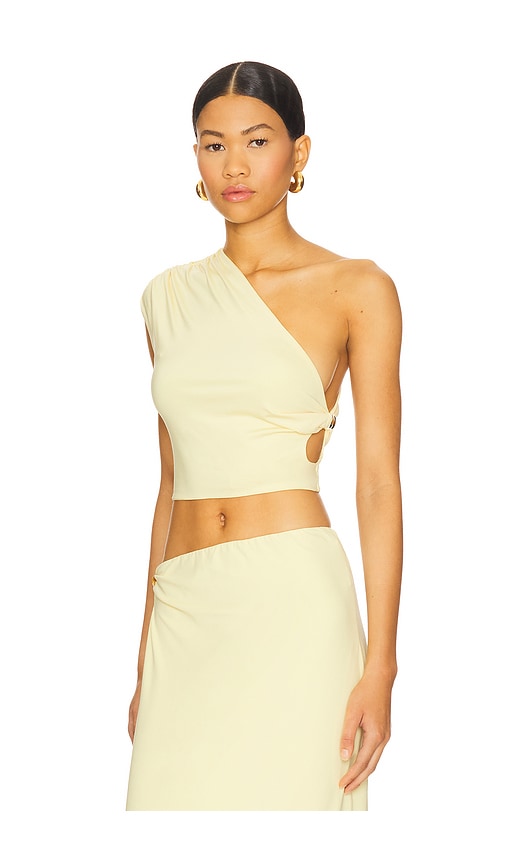  Sndys Top Mit Asymmetrischer Schulter Baylee In Yellow. Größe S. Also In Xxs, Xs, M, L, Xl. 