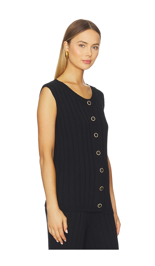 Sndys Baha Ribbed 탑 In Black