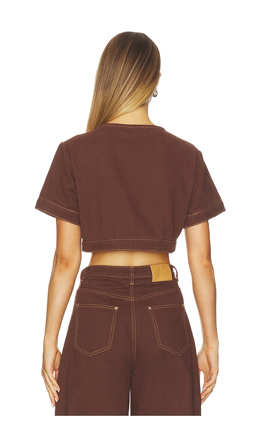  Sndys Oberteil Tilla Denim In Chocolate. Größe L. Also In Xl, Xxl. 