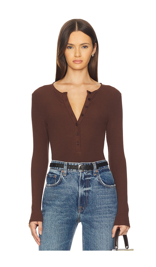 SNDYS Henley Bodysuit
