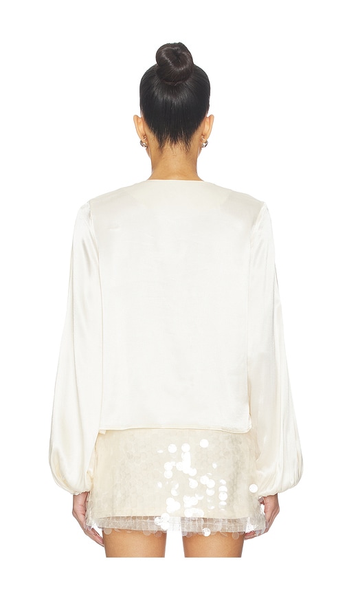  Sndys Top De Manga Larga Con Lazo Delantero Lucille En Color Ivory Talla L  (también En M, S, Xl, Xs, Xxl, Xxs). 
