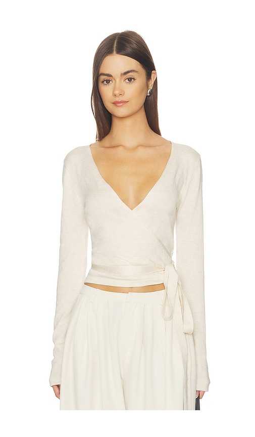 SNDYS Nikola Wrap Top en Cream Taille L Also en XXS XS S M 77 €