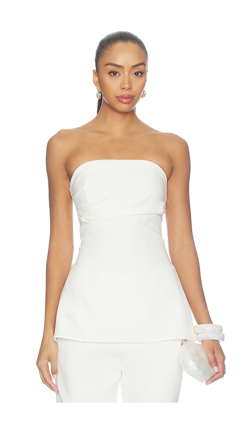Louis Longline Top by SNDYS in White