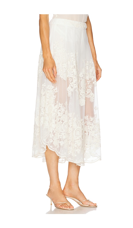 Sea Arielle Pull-on Lace Flare Pants In White
