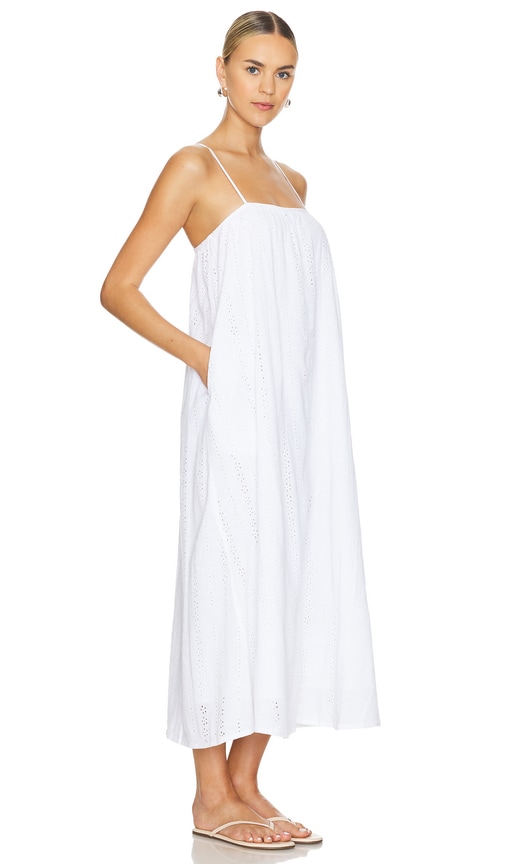 Shop Seafolly Broderie Maxi Dress In White