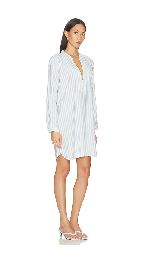 Seafolly Stripe Boxy Mini Dress en Baby Blue. Taille M. Also en XS, S, L.