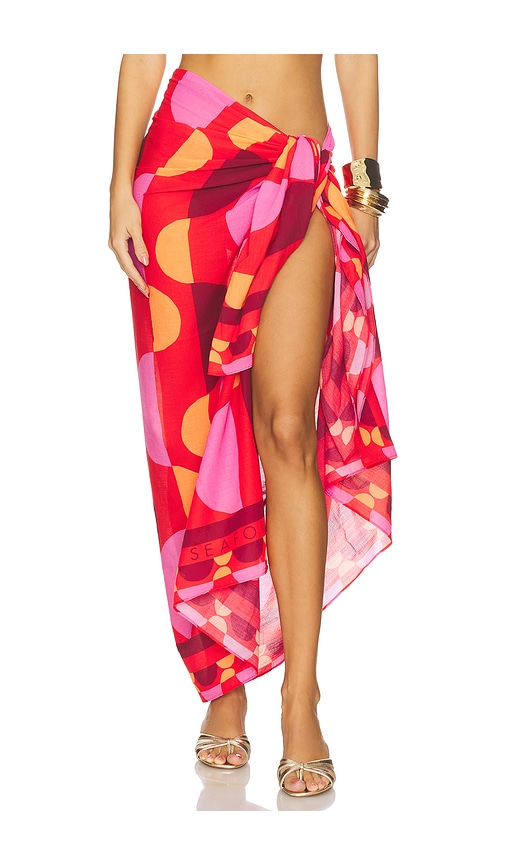 Seafolly Sorrento Sarong In Orange
