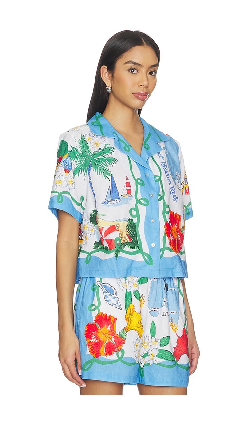  Seafolly Geknöpftes Hemd Viva Vacation In Blue. Größe S. Also In Xs, M, L, Xl. 