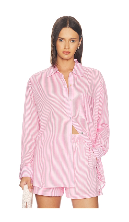 Stripe Shirt by Seafolly in Light Pop Pink