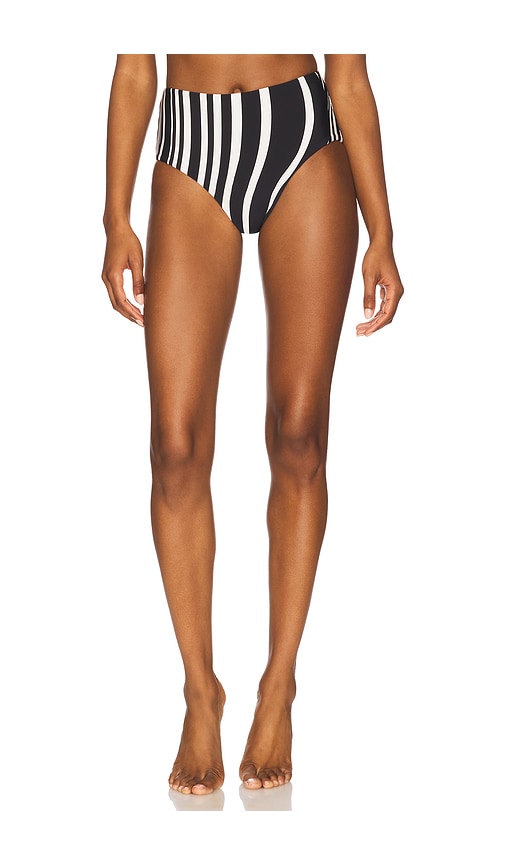 Coastline High Waisted Bikini Bottom by Seafolly in Black