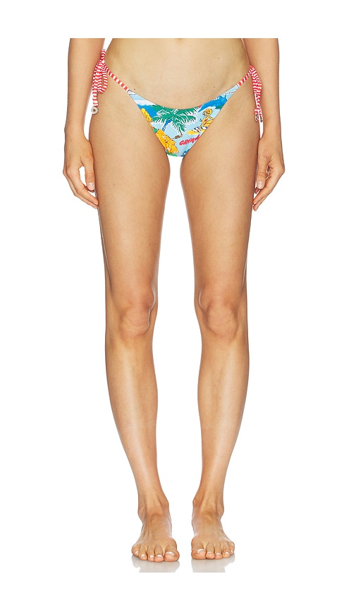 Viva Vacation Side Tie Bikini Bottom by Seafolly in Powder Blue