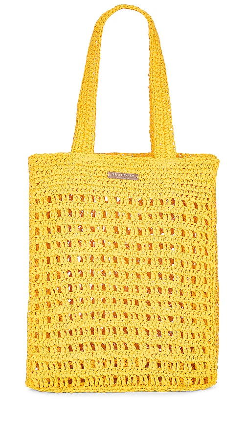 Seafolly Casa Woven Tote In Yellow
