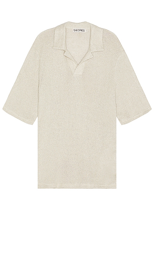 Siedres Colin Short Sleeve Polo In White
