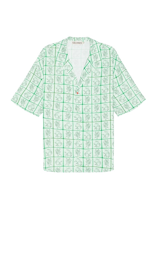 SIEDRES COLTON RESORT COLLAR SHORT SLEEVE SHIRT