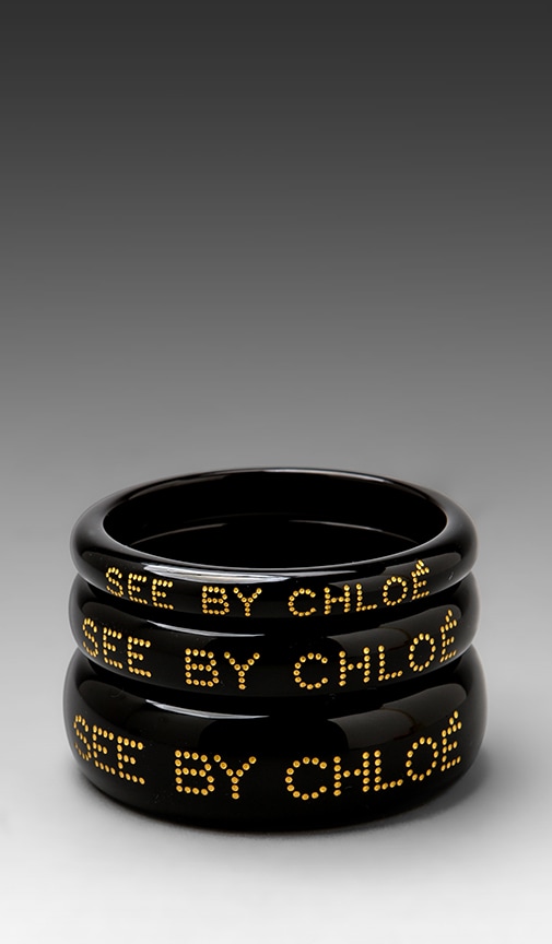 See By Chloe Bangles in Black | REVOLVE