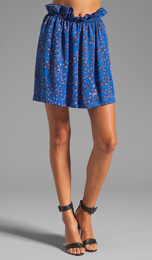 Gathered Waist Mini Skirt