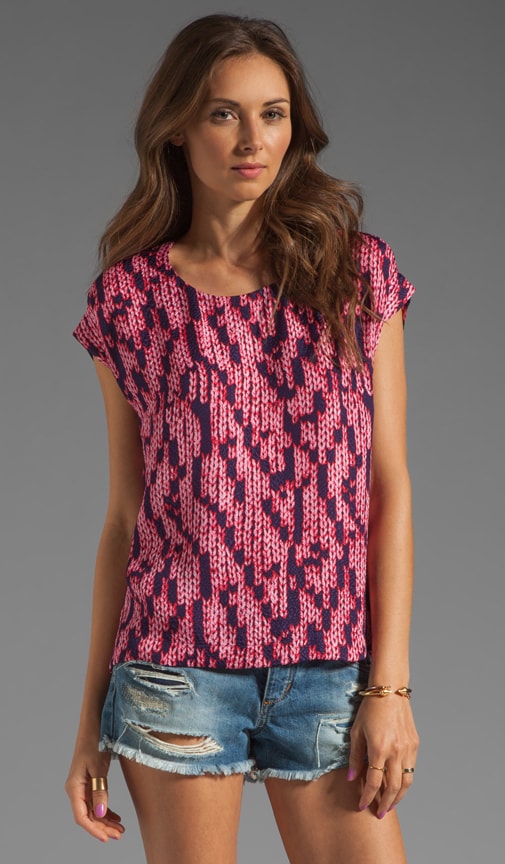 Silk Granite All Over Print Blouse