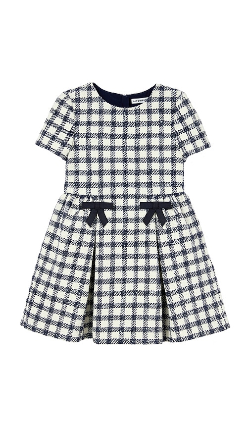 self-portrait Kids Check Boucle Dress