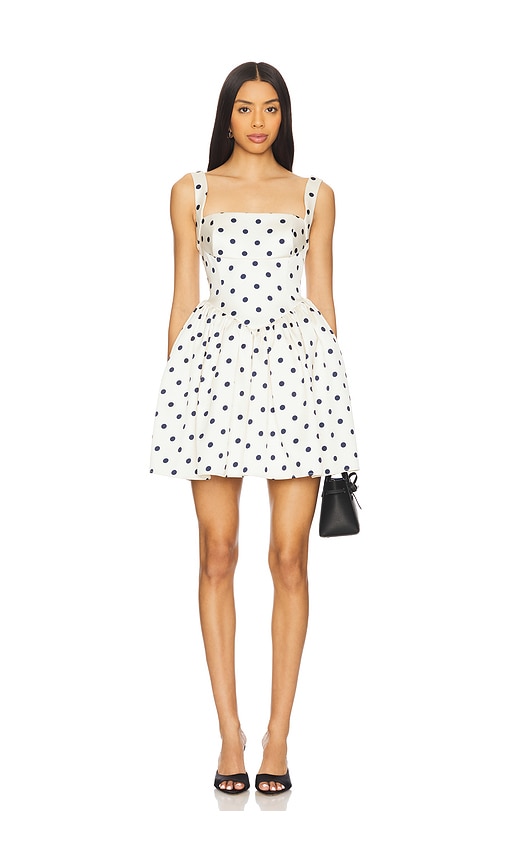 Polka Dot Satin Mini Dress