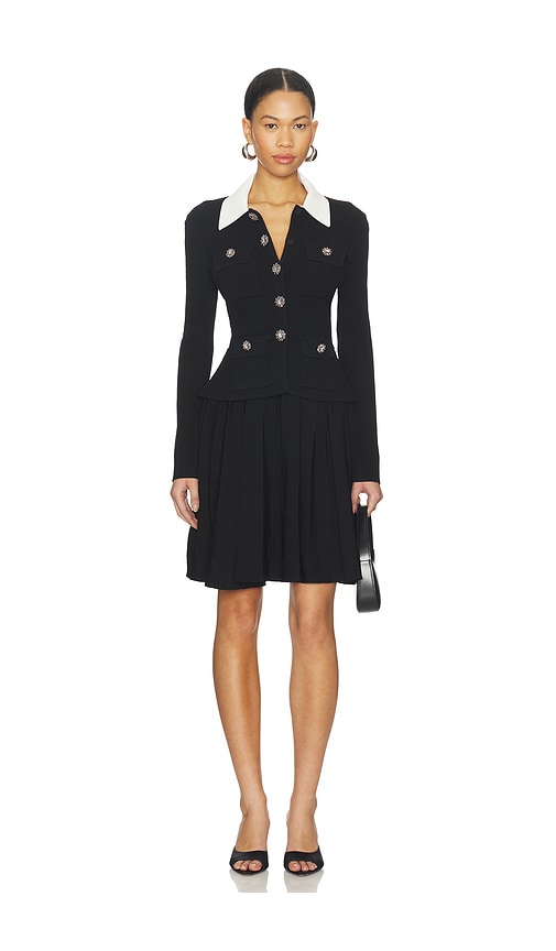 self-portrait Tailored Knit Mini Dress