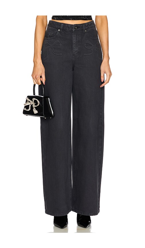 Bow Motif Wide Leg