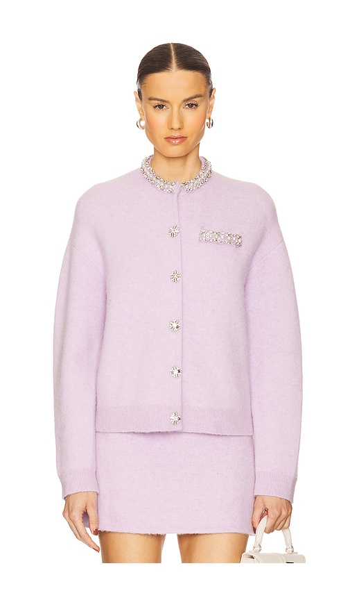 Crystal Trim Cardigan in . Size M - self-portrait - Modalova