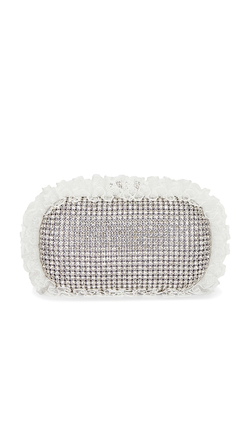 SELF-PORTRAIT X CHRISTOPHER KANE CRYSTAL LACE DETAIL CLUTCH