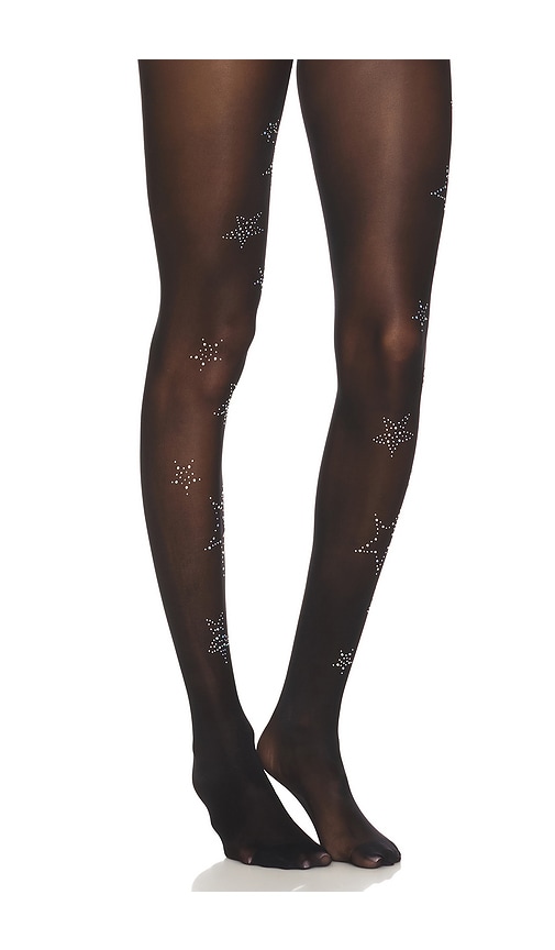 Stems Etoile Sheer Tights in Black