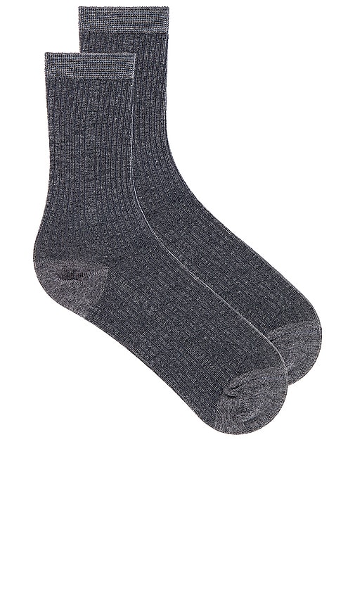 Shop Stems Eco-conscious Cashmere Crew Socks In 仿旧