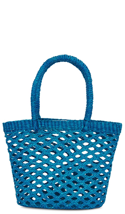 Shop Sensi Studio Mini Basket Tote In Teal