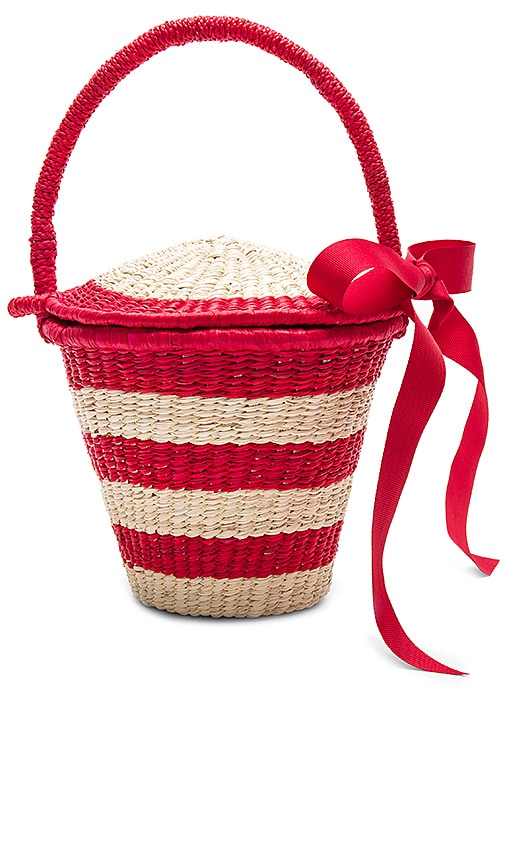 Mini Striped Bucket Bag