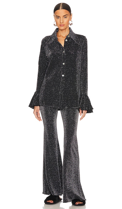 Sleeper Cosmos Lounge Suit With Pants in Black