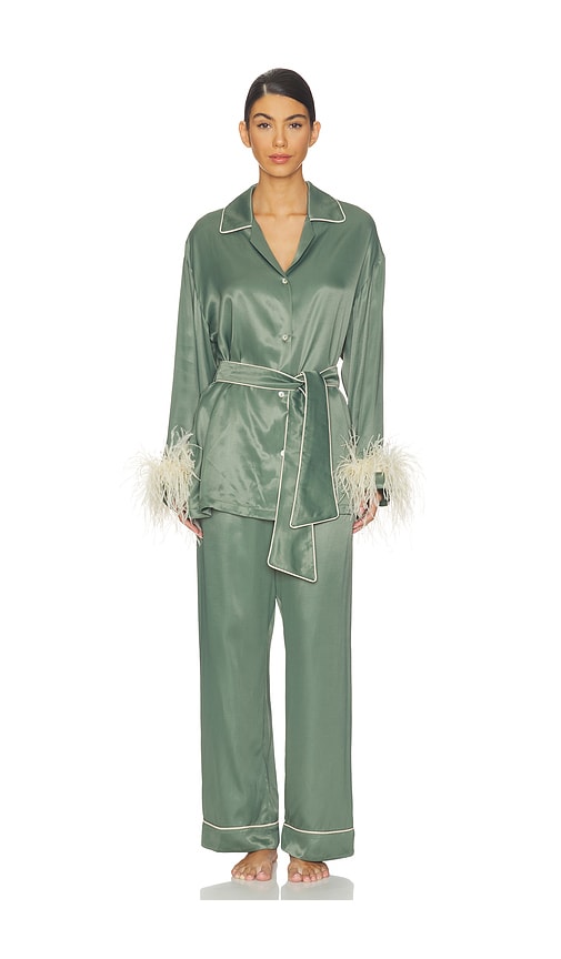 Sleeper Miss Cat Belted Set With Detachable Feathers