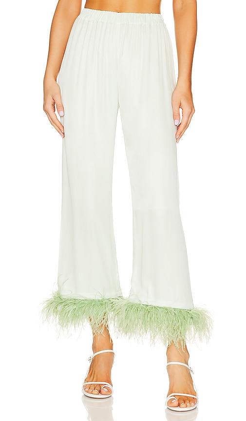 SLEEPER PARTY PAJAMA PANTS WITH DETACHABLE FEATHERS