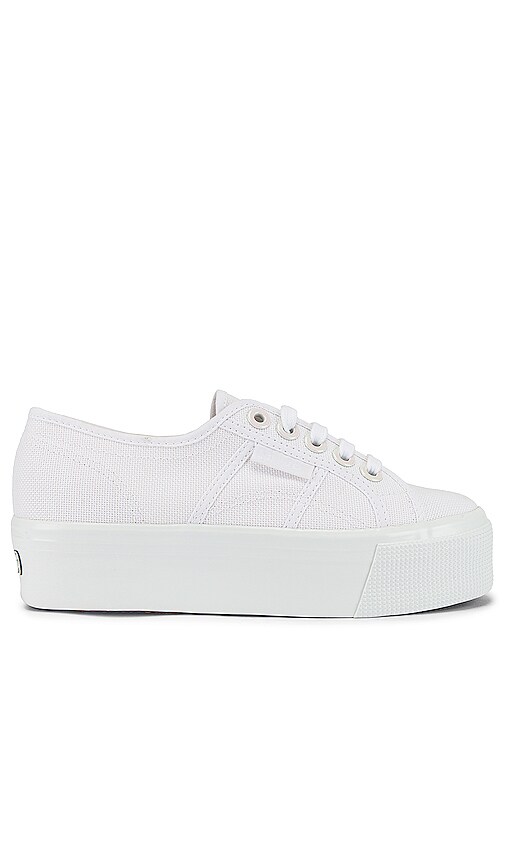 Superga 2790 COTWBIGEYELETS Platform Sneaker in Total White