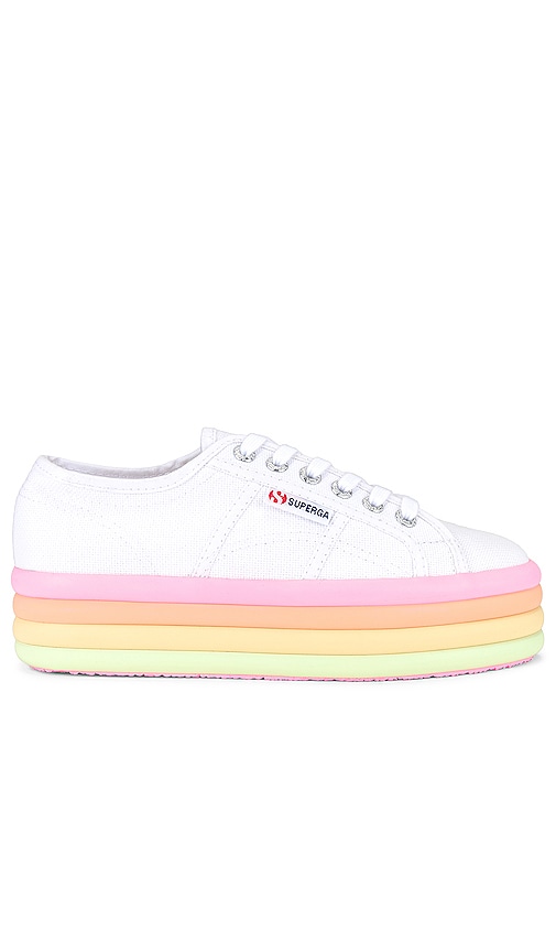 Superga 2790 Candy Sneaker in Hot Pink Multi
