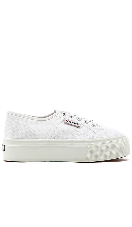 Superga 2790 Platform Sneaker in White 