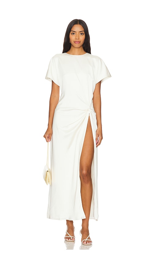 Shop Ser.o.ya Tropez Maxi Dress In Porcelain