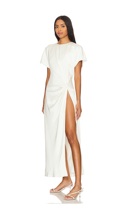 Shop Ser.o.ya Tropez Maxi Dress In Porcelain