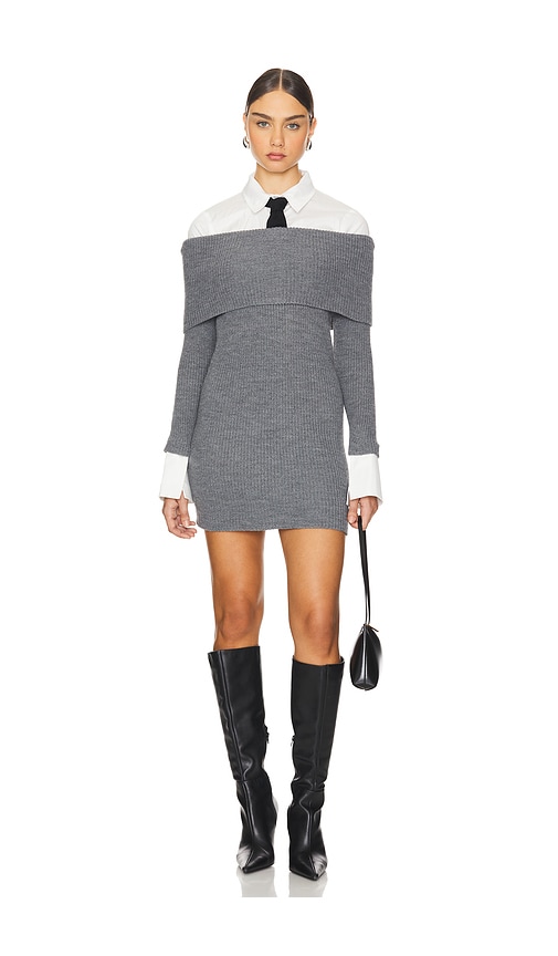 Ser.o.ya Elodie Sweater Dress In Grey