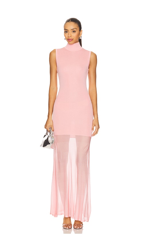 Amine Knit Maxi Dress in Pink. - size XS (also in L, S)