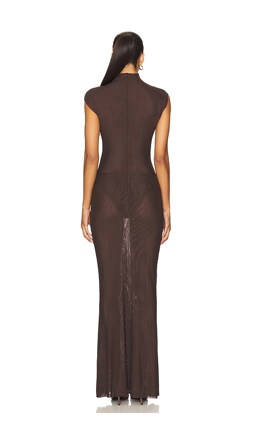  Seroya Maxikleid Aus Mesh Laissa In Chocolate. Größe M. Also In L. 
