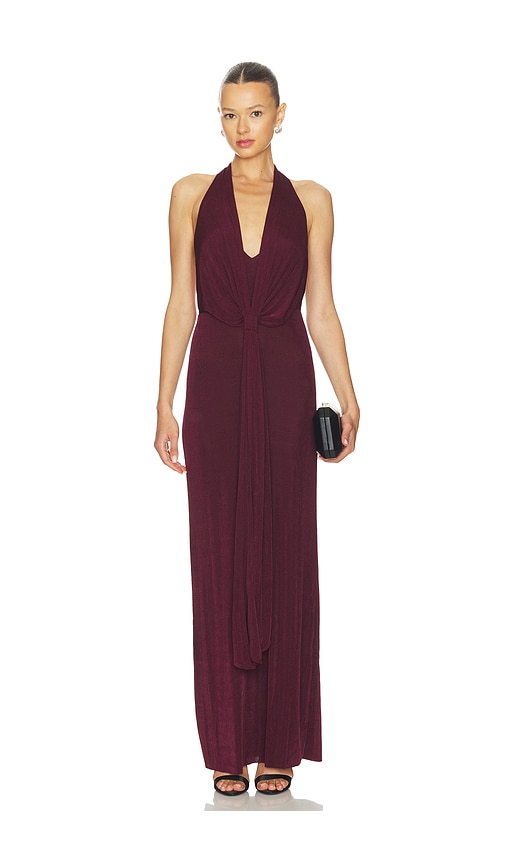 Ser.o.ya Kayla Maxi Dress In Burgundy