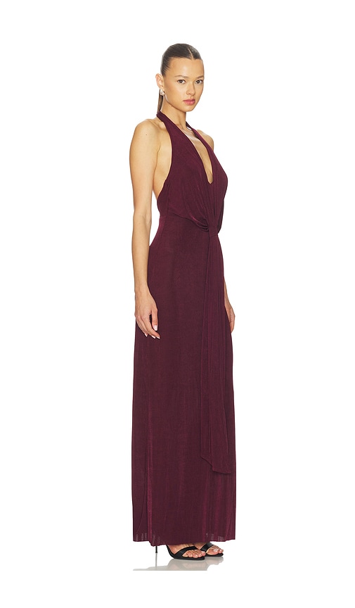 Ser.o.ya Kayla Maxi Dress In Burgundy