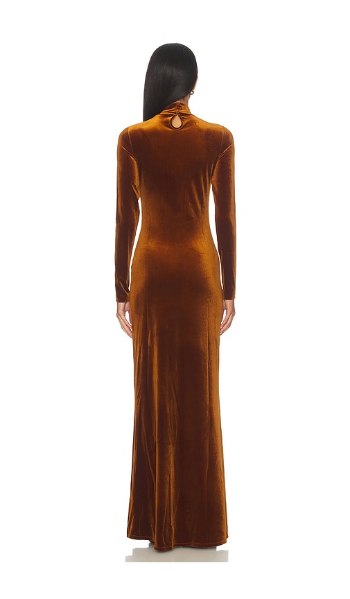  Seroya Samtkleid Ciola In Metallic Bronze. Größe Xs. Also In S, Xl. 
