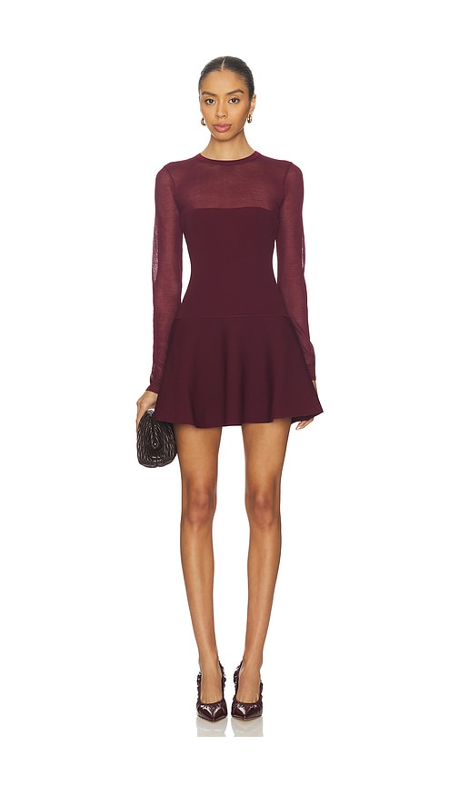 Ser.o.ya Joselyn Knit Dress In Burgundy