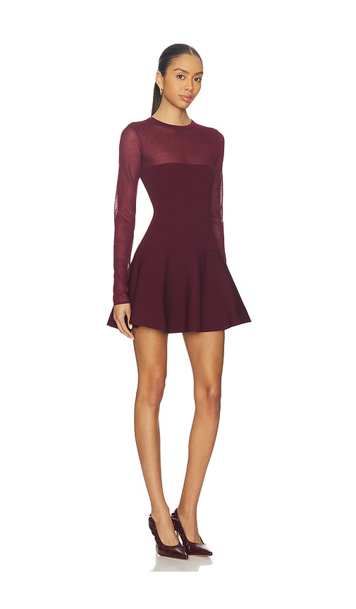 Ser.o.ya Joselyn Knit Dress In Burgundy